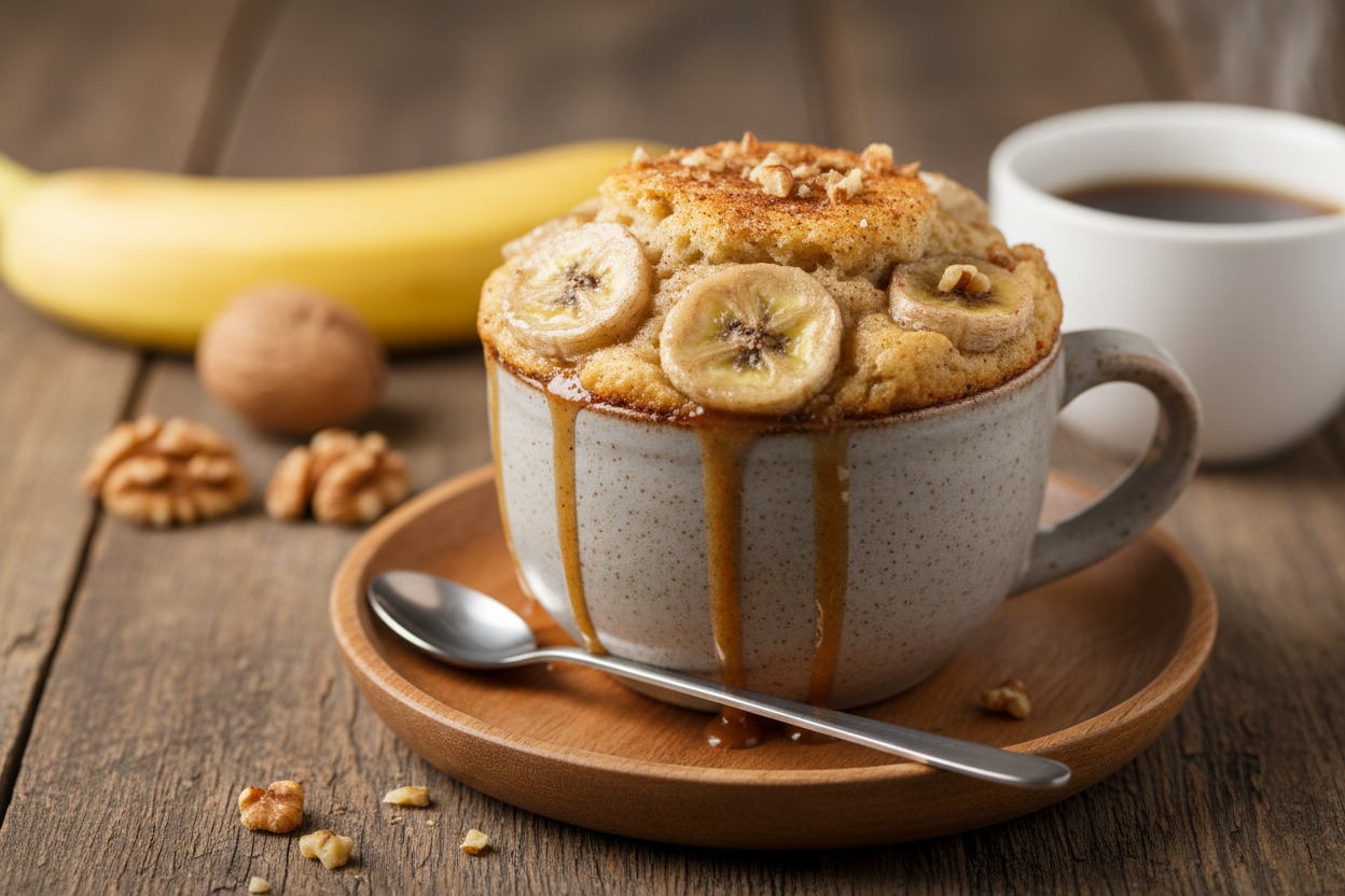 Bolo de Caneca de Banana 