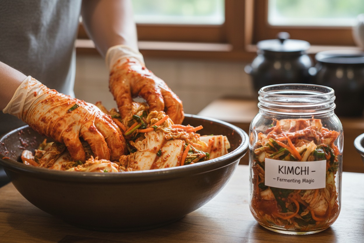 Receita de Kimchi Caseiro probiótico: Melhora do intestino a cada colherada