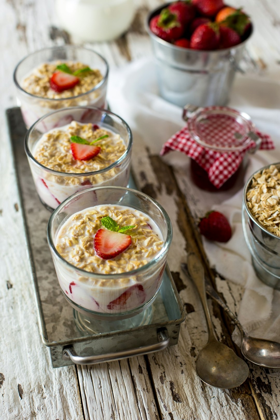Overnight oats com Kefir: O café da manhã Probiótico que cuida do seu intestino