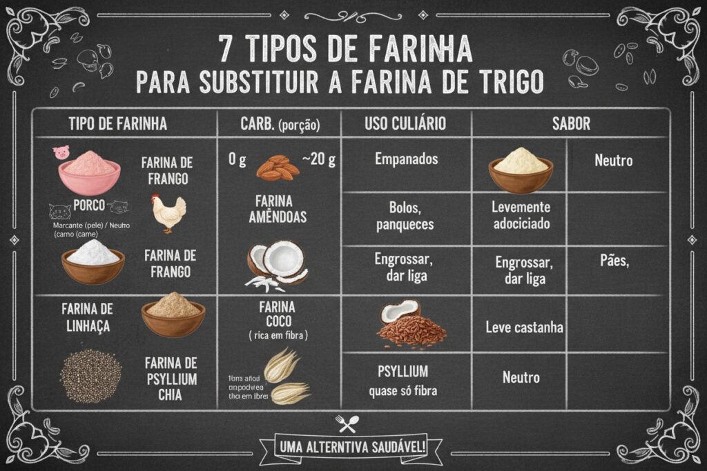 7 Tipos de farinha